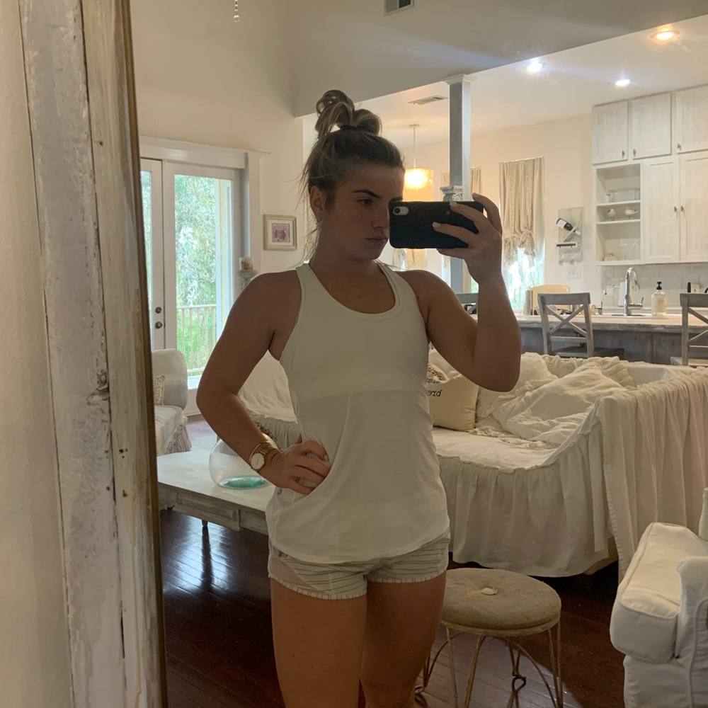 Lululemon workout tank with bra insert